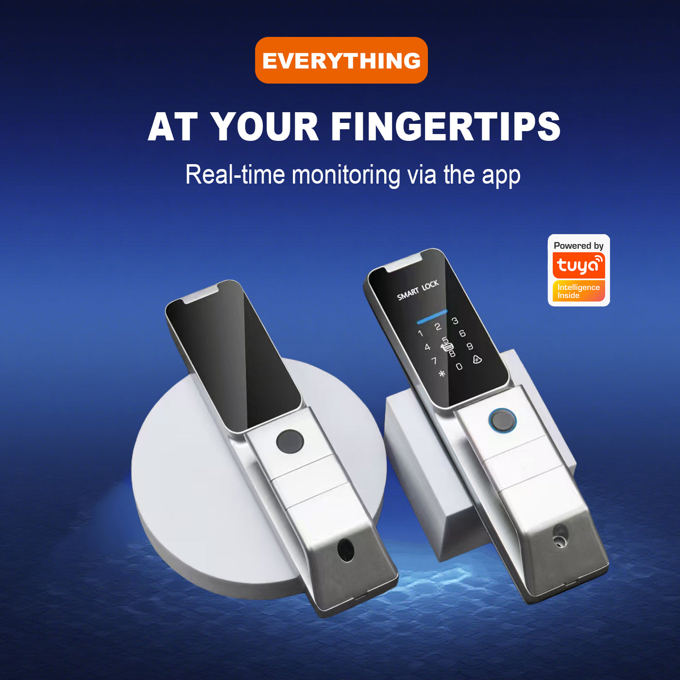 Matalinong elektronikong kahoy na door lock na may pagkilala sa mukha, fingerprint, graffiti, at password lock.